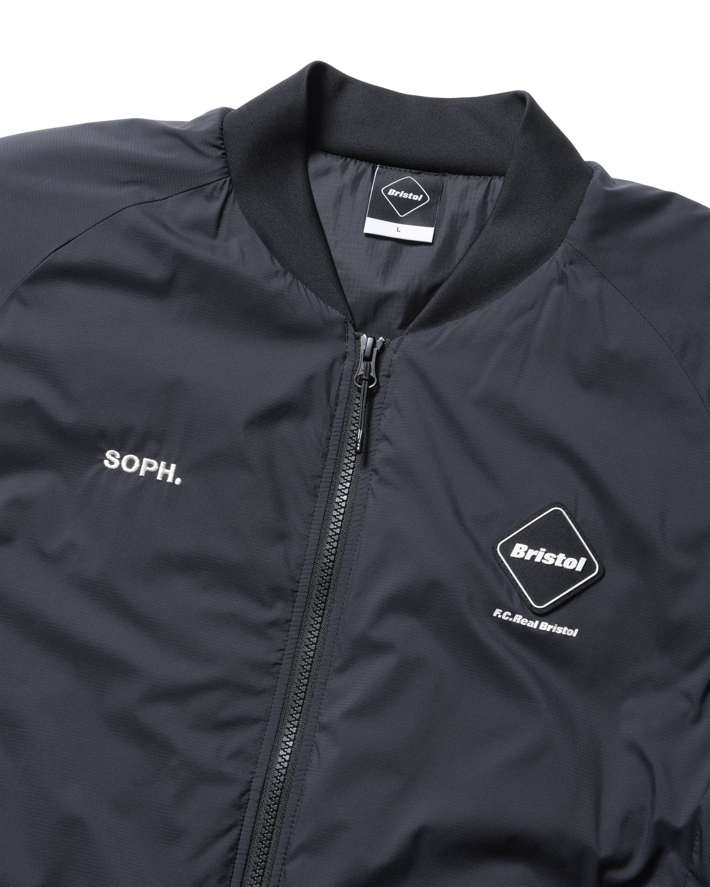 F.C.Real Bristol / INSULATION ACTIVE JACKET (Black) 襟、ロゴ